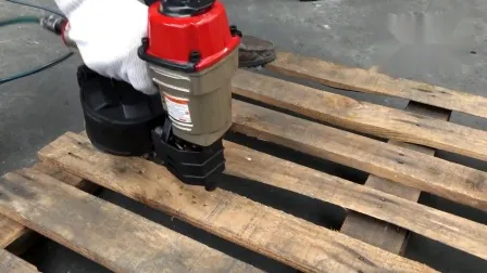 Herramienta neumática clavadora de bobina de aire Cn100 de alta capacidad de 15 grados para construcción