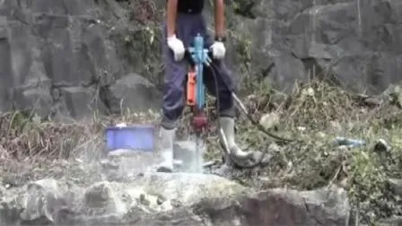 Máquina perforadora de roca hidráulica de pierna neumática de mano para minería